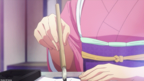 Grand Blue S2 Episode 1 Shiori Writes Calligraphy