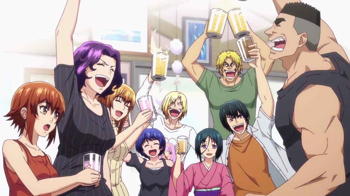 Grand Blue S2 Episode 2 Iori Diving License Celebration
