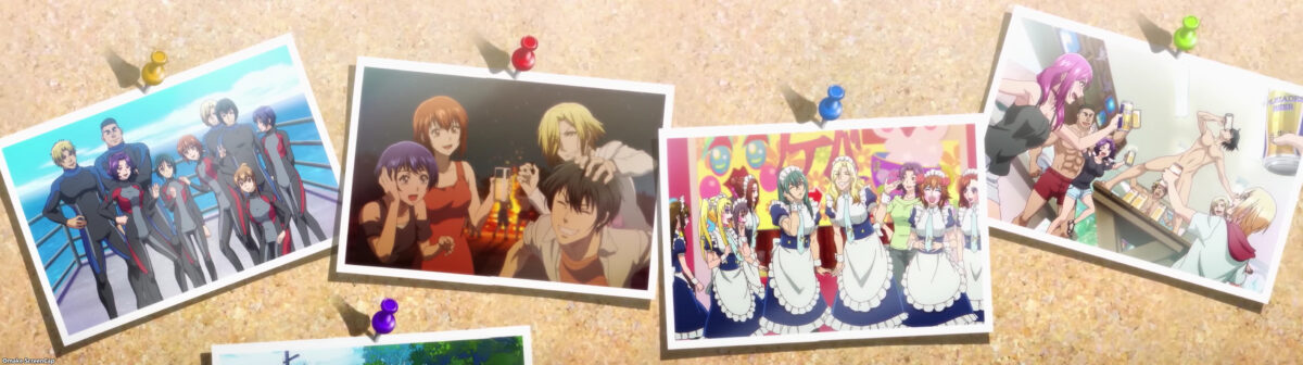 Grand Blue S2 OP Photos On Corkboard