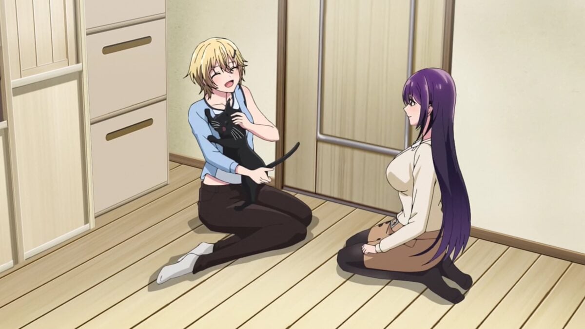 Haite Kudasai, Takamine San Episode 10 Ellie Pets Kuro Cat