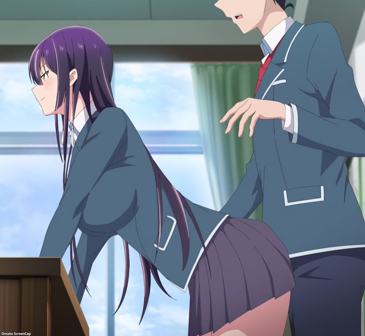 Haite Kudasai, Takamine San Episode 10 Takane Presses Cheeks Against Koushi