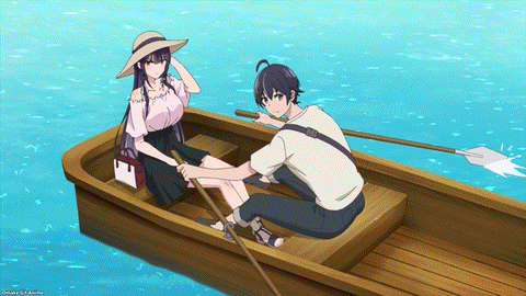Haite Kudasai, Takamine San Episode 9 Koushi Rows Takane In Boat
