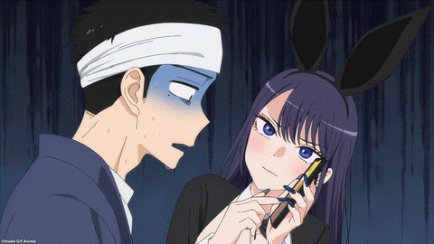 My Dress Up Darling S2 Episode 13 Marin Scrolls Through Bunny Girl Fishnets