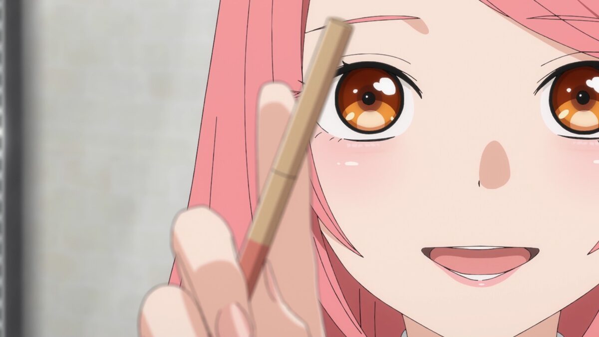 My Dress Up Darling S2 Episode 15 Amane Holds Makeup Stick