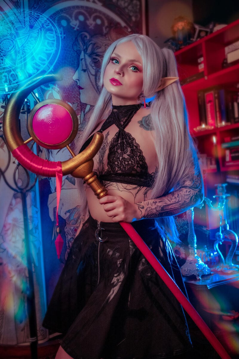 Frieren Leather Skirt Cosplay by SteampunkPau