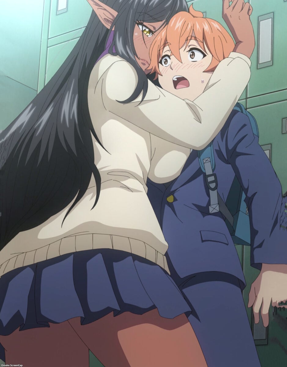 Yandere Dark Elf Episode 10 Mariabelle Presses Hinata Against Lockers