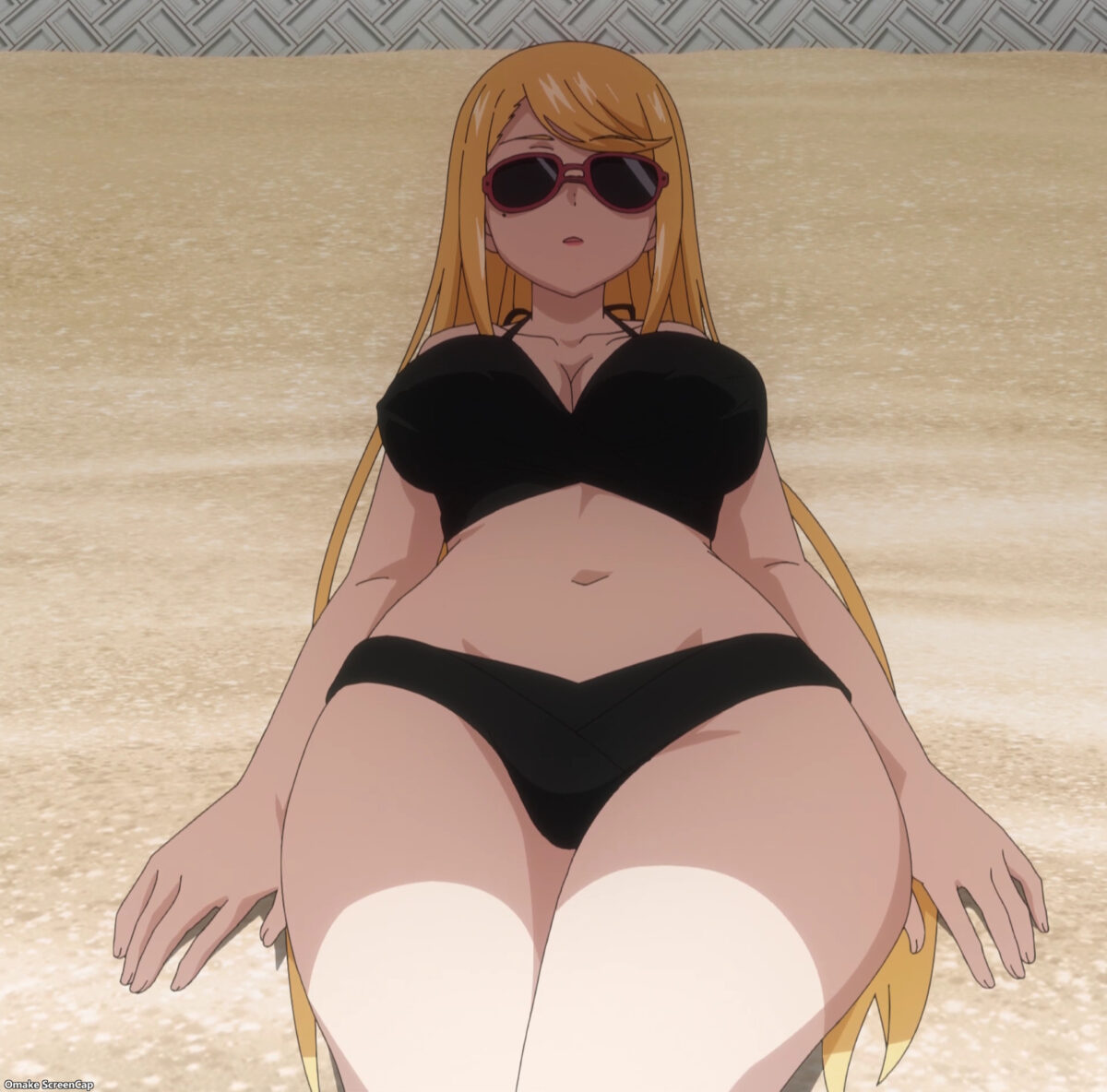 Yandere Dark Elf Episode 11 Cecila Black Bikini On Sand