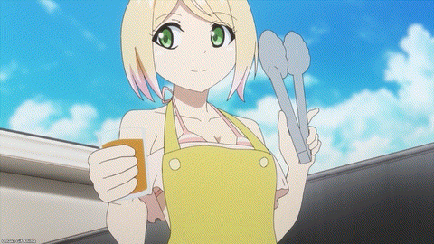 Yandere Dark Elf Episode 11 Sakura Apron Tongs