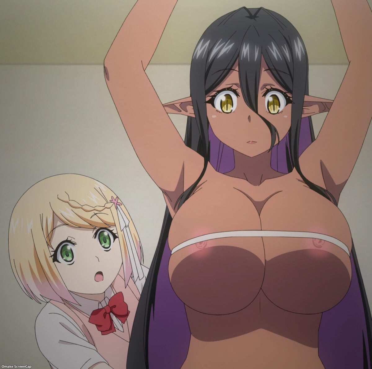 Yandere Dark Elf Episode 8 Sakura Measures Mariabelle's Huge Melons