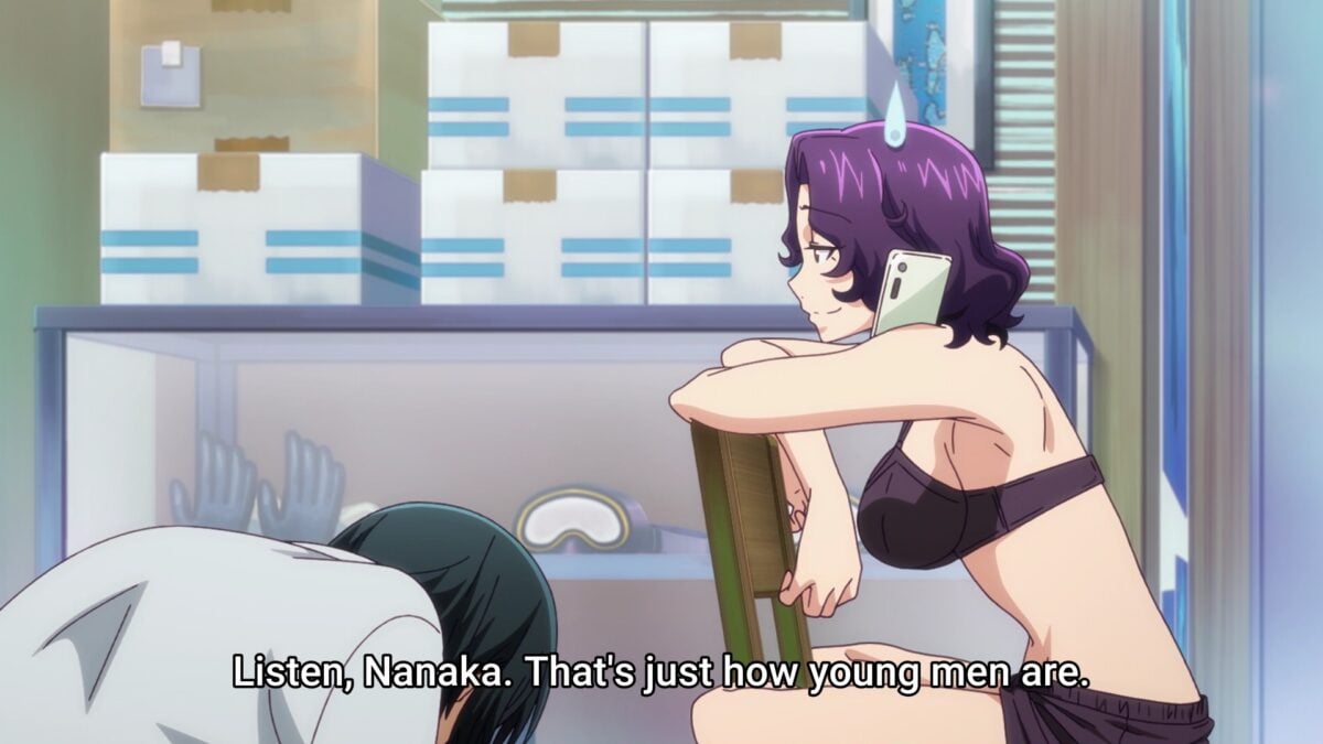 Grand Blue S2 Episode 3 Azusa Talks To Nanaka On Phone