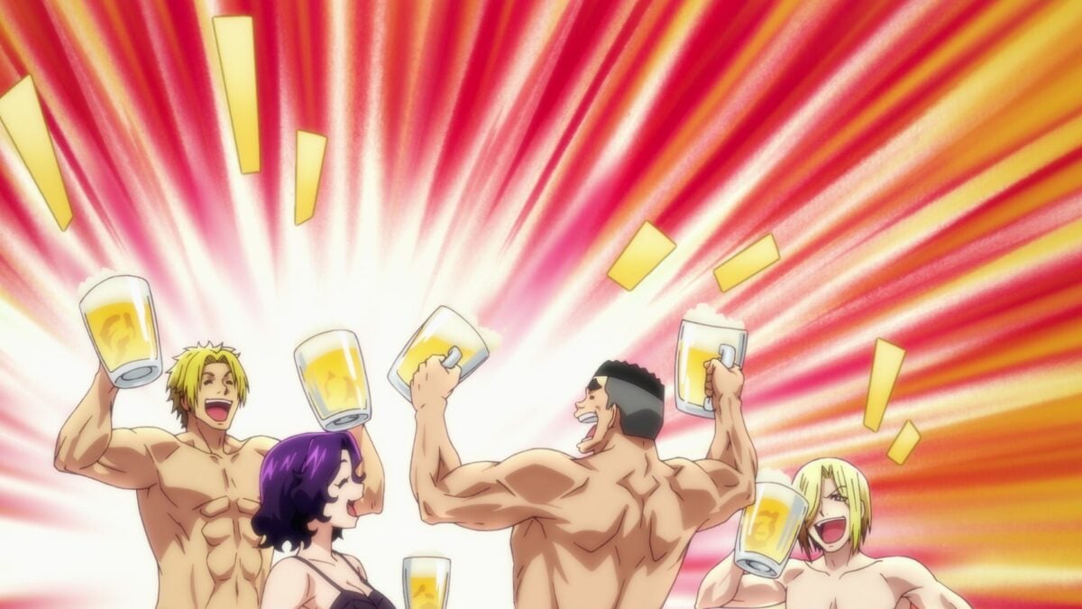 Grand Blue S2 Episode 3 Beer Mug Chugging