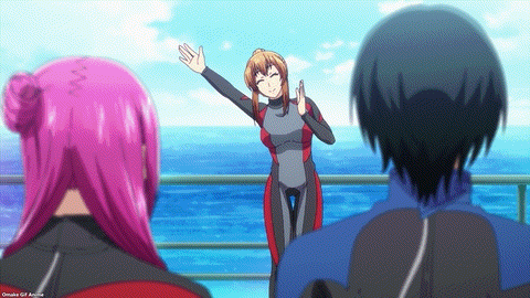 Grand Blue S2 Episode 8 Nanaka Boob Greets Sakurako