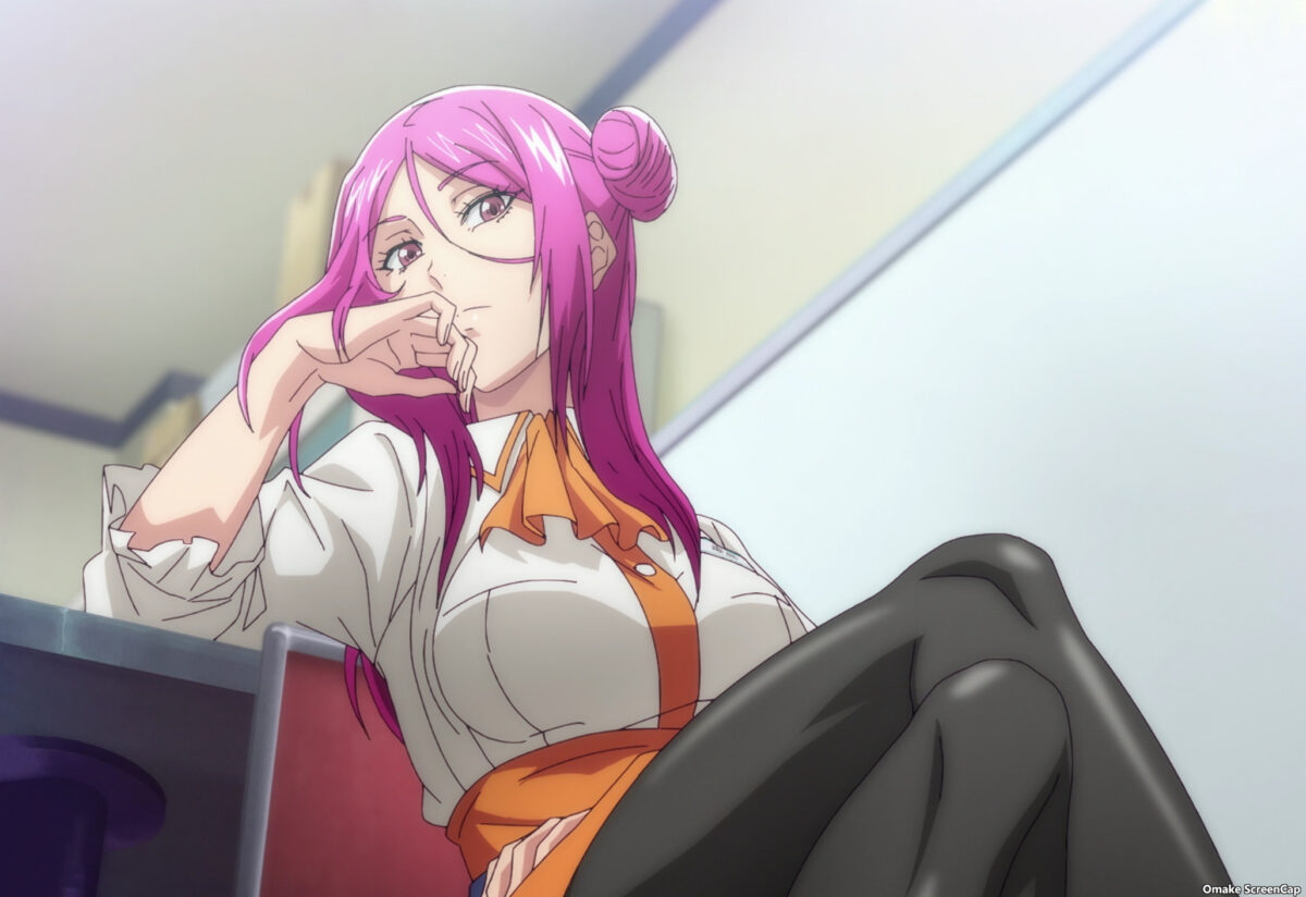 Grand Blue S2 Episode 8 Sakurako Crosses Legs