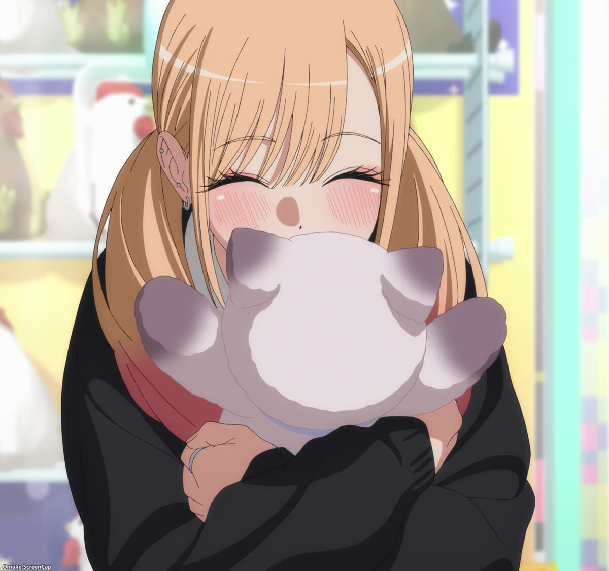 My Dress Up Darling S2 Episode 18 Marin Hugs Cat Plushie