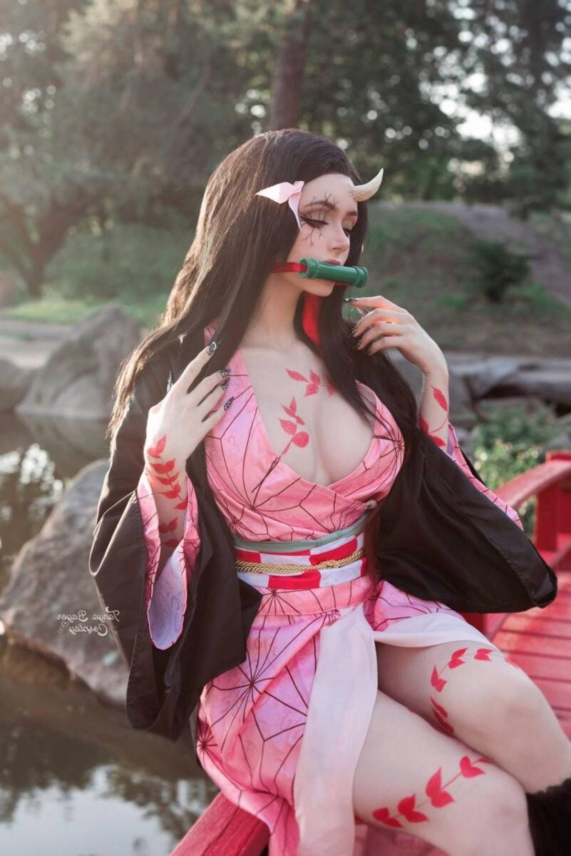 Tanya Bayer gives an anime-accurate Demon Slayer cosplay