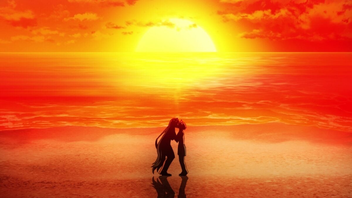 Yandere Dark Elf Episode 12 [END] Mariabelle Hinata Beach Sunset Kiss