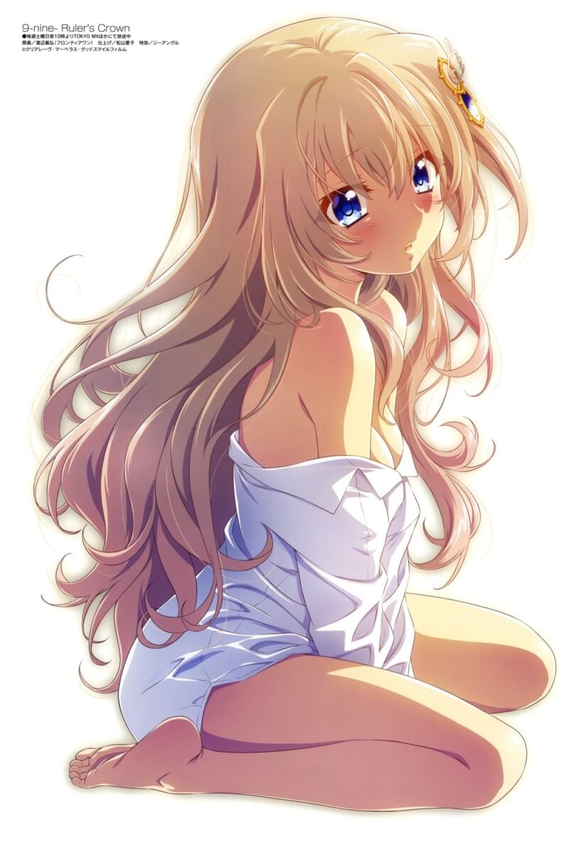 Yande.re 1239375 Sample 9 Nine 9 Nine Ruler's Crown Dress Shirt Kujou Miyako No Bra Open Shirt Watanabe Yoshihiro