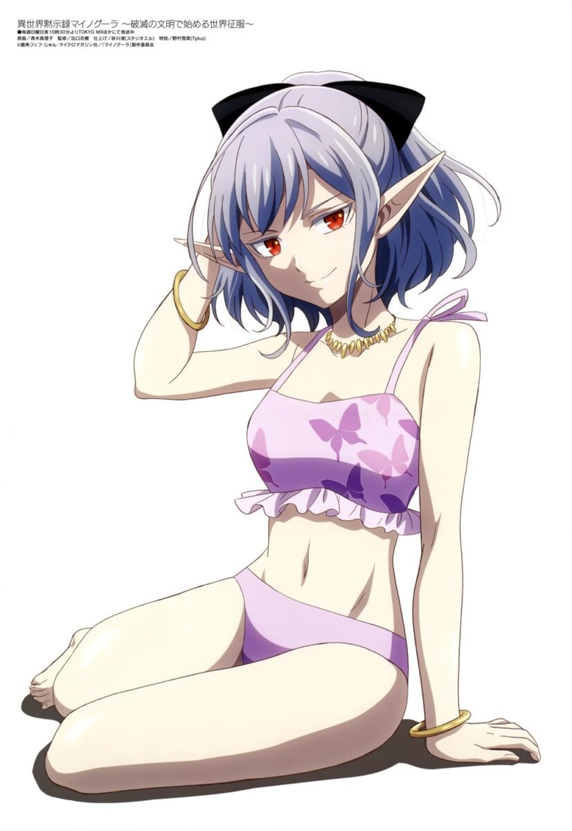 Yande.re 1239376 Sample Aoki Mariko Atou Bikini Isekai Mokushiroku Mynoghra Pointy Ears Swimsuits