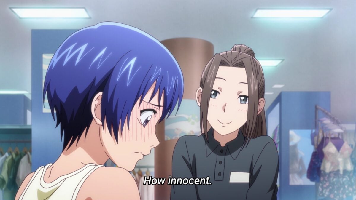 Grand Blue S2 Episode 10 Saleslady Talks With Aina