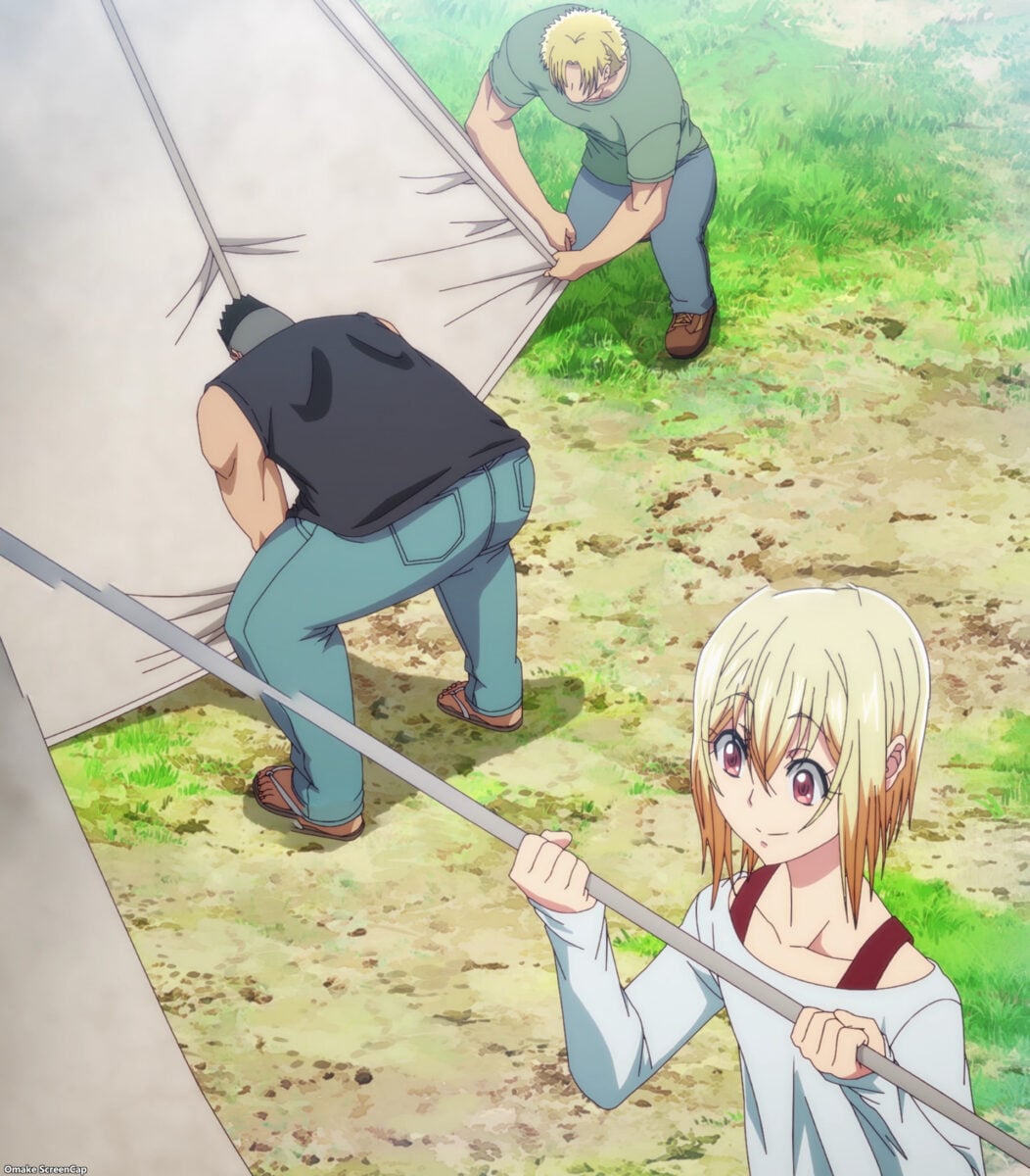 Grand Blue S2 Episode 11 Pitching Tents