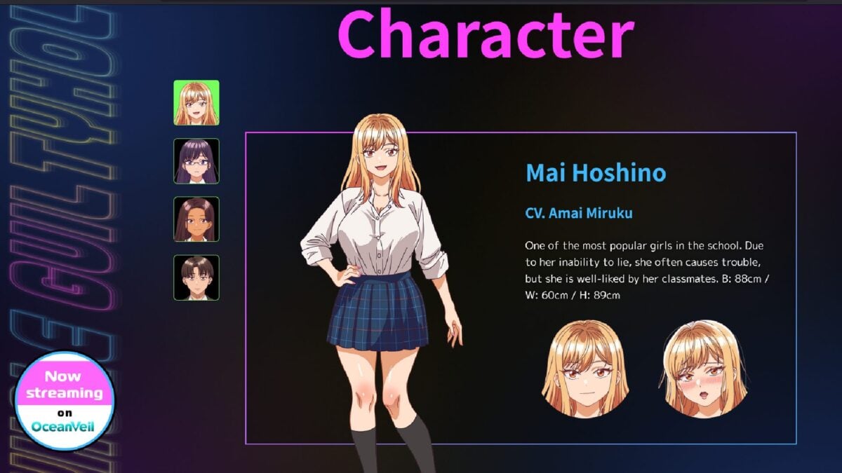 Guilty Hole Mai Hoshino Character Sheet