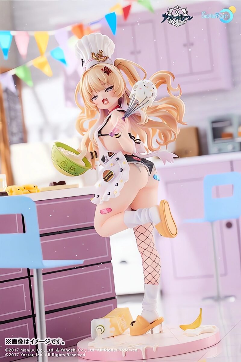 Solarian Azur Lane Bache Figure And Plushie Set Apron