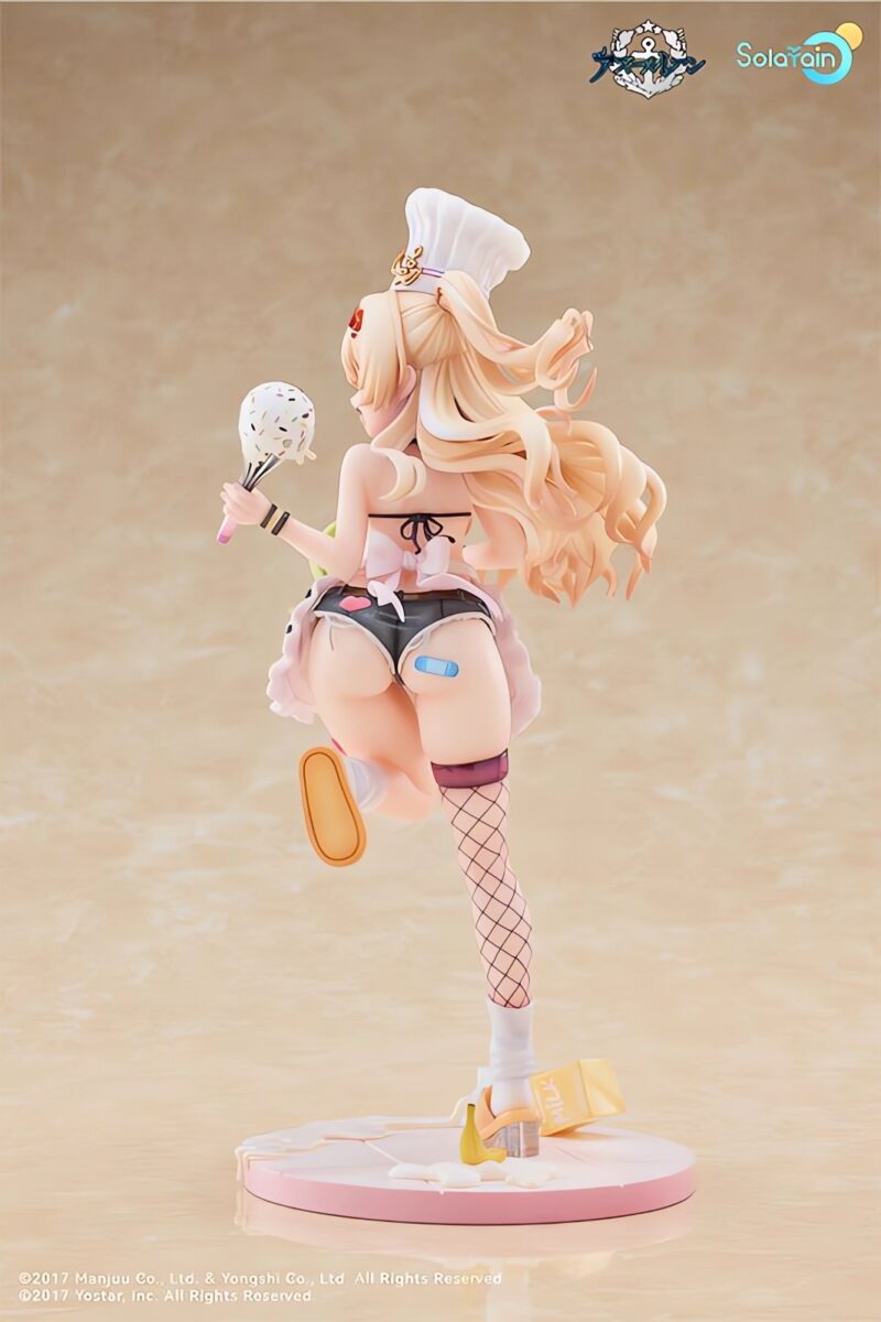 Solarian Azur Lane Bache Figure And Plushie Set Figure Back View