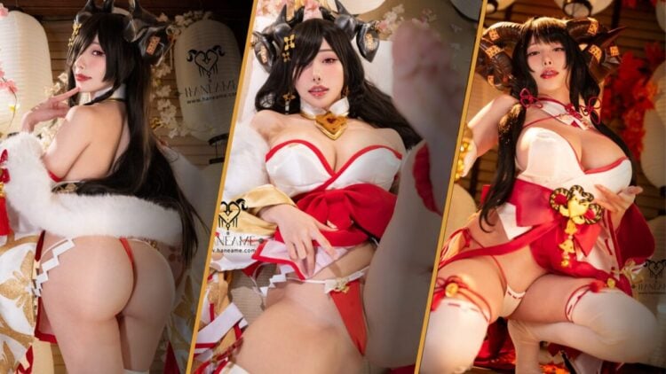 HaneAme sheds innocence for pure temptation in her Lustful Goat photobook—sultry shrine maiden looks, teasing poses, and sinful perfection that’s impossible to resist.