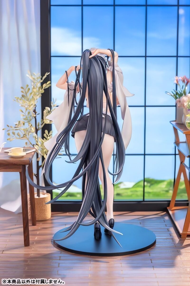Sexy Anime Figures Anigame Azur Lane HMS Indominable Ms Motivationless Maid Figue Back View