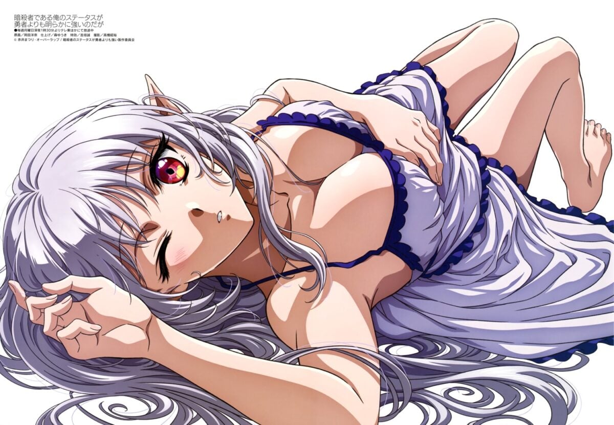 Yande.re 1246685 Sample Amelia Rosequartz Ansatsusha De Aru Ore No Status Ga Yuusha Yori Mo Akiraka Ni Tsuyoi No Da Ga Elf No Bra Okada Hirona Pajama Pointy Ears