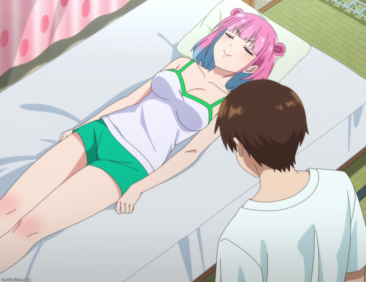 Sawaranaide Kotesashi Kun Episode 6 Chiyo Lies Back In Bed