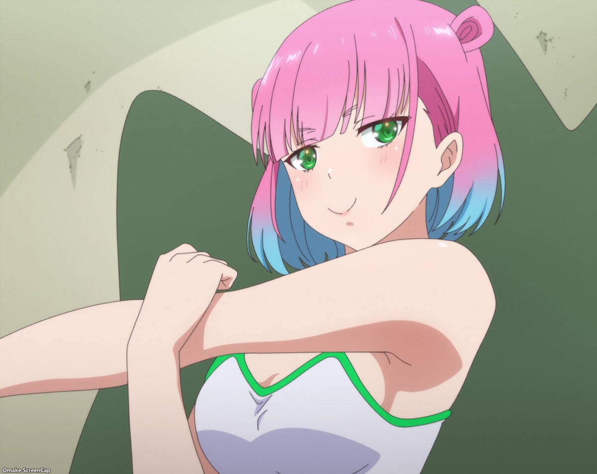 Sawaranaide Kotesashi Kun Episode 6 Chiyo Stretches Shoulder