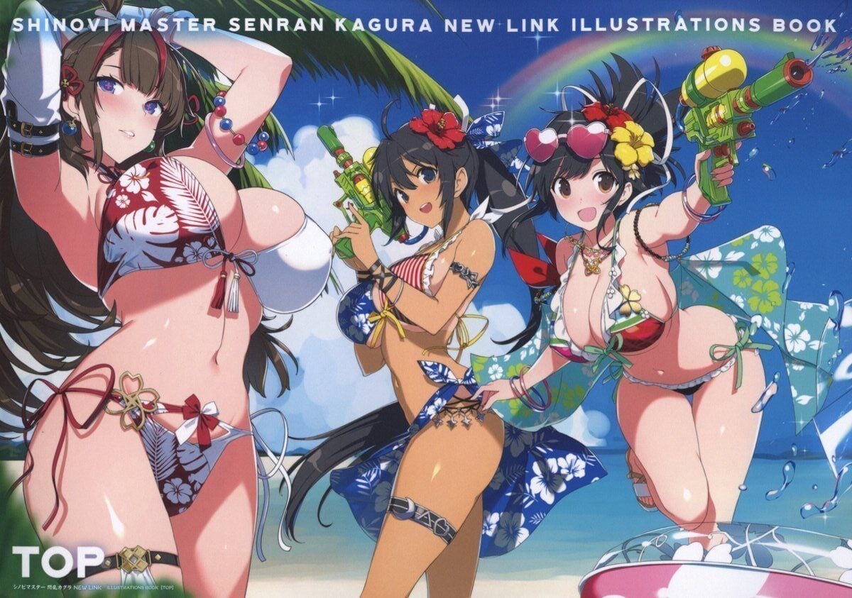 Shinobi Master Senran Kagura NEW LINK ILLUSTRATIONS BOOK [TOP] 1 