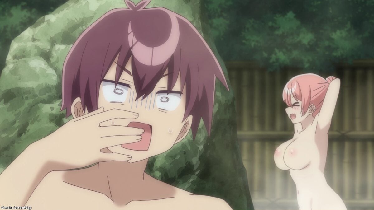 Yowayowa Sensei Episode 4 Akihito Caught Behind A Rock