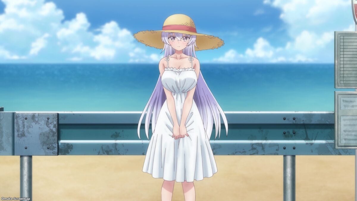 Yowayowa Sensei Episode 7 Hiyori Wears Summer Dress Straw Hat