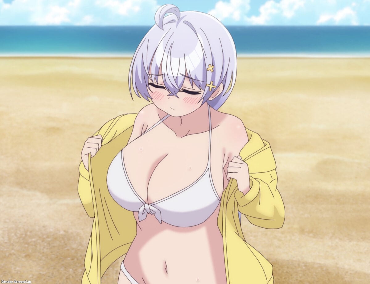 Yowayowa Sensei Episode 7 Hiyori Sensei Removes Bikini Hoodie