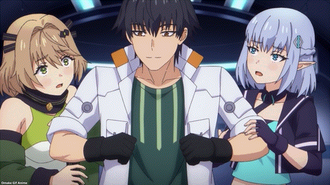 Reborn As A Space Mercenary Main PV Hiro Hugs Mimi And Elma