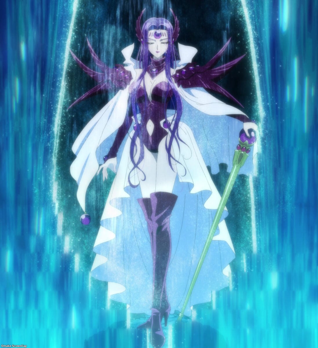 Magic Knight Rayearth (2026) Episode 1 Alcyone Behind Waterfall