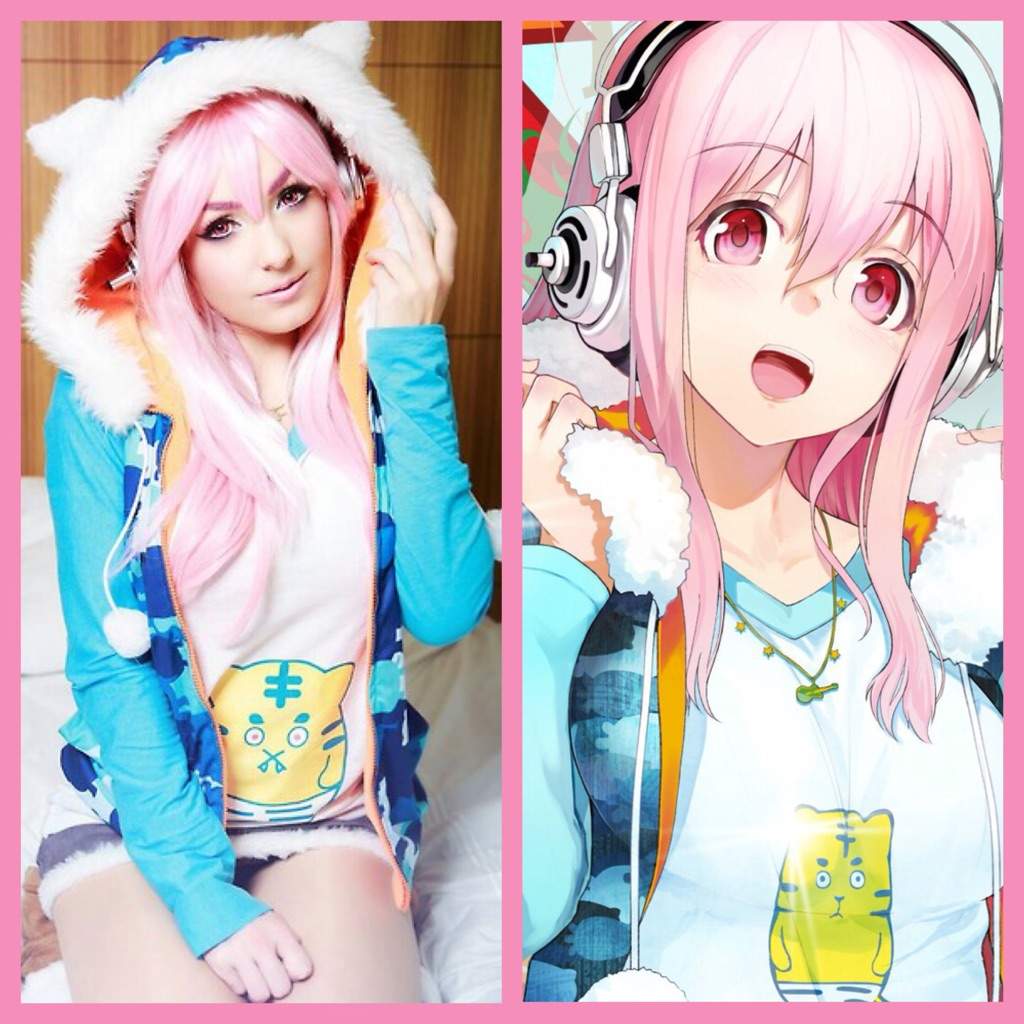 Super Sonico And Jessica Nigri Cosplay